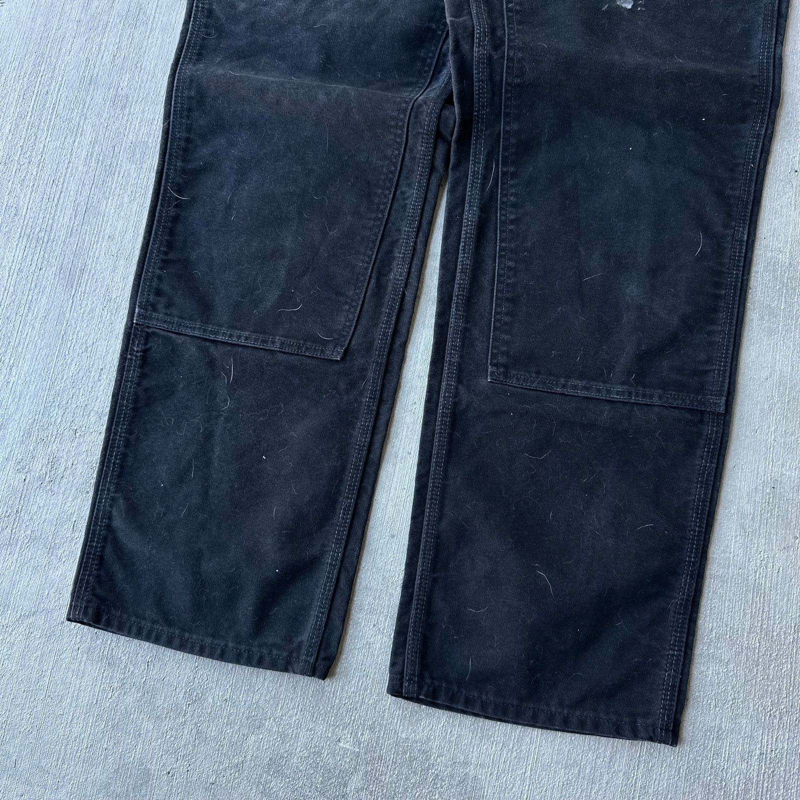 Carhartt × Vintage Carhartt black double knee work wear carpenter pants Size US 35 - 3 Thumbnail