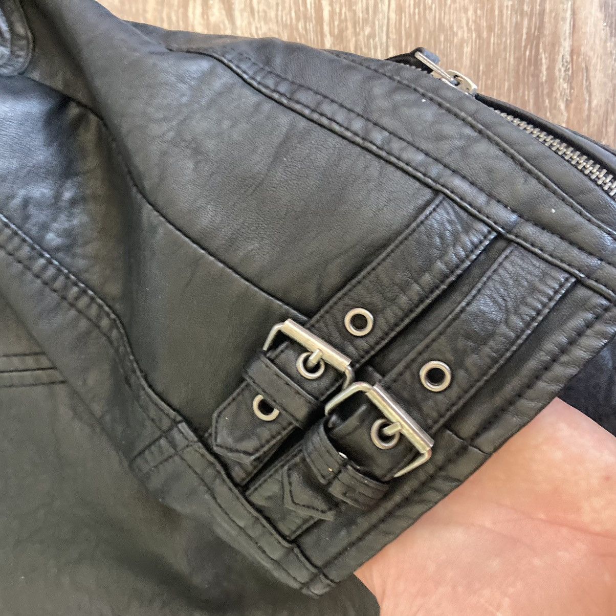 Hysteric Glamour × Le Grande Bleu (L.G.B.) Vintage Avant Garde Punk leather jacket Y2K style Size M / US 6-8 / IT 42-44 - 8 Thumbnail