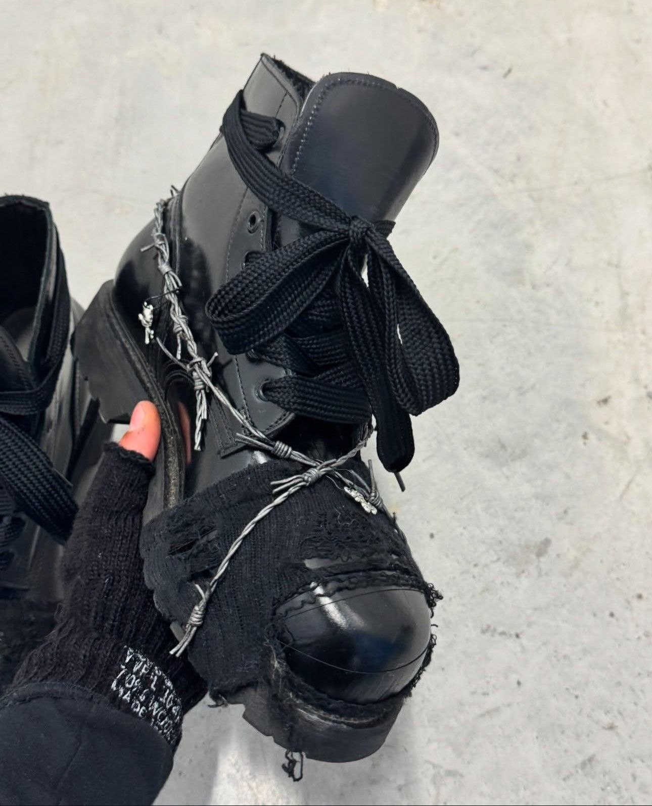 Other 1980's Graveyard Ankle Boots Size US 13 / EU 46 - 7 Thumbnail