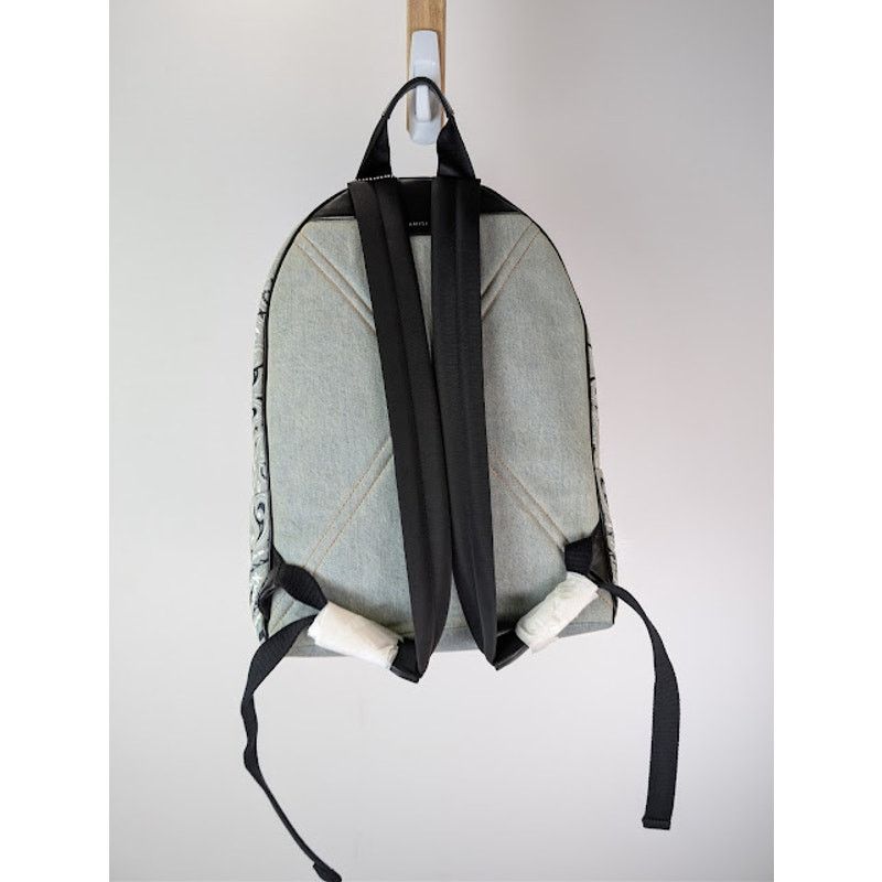 Amiri o1rshd1 Size: OS / Bandana Denim Backpack in Clay Indigo Size ONE SIZE - 9 Thumbnail