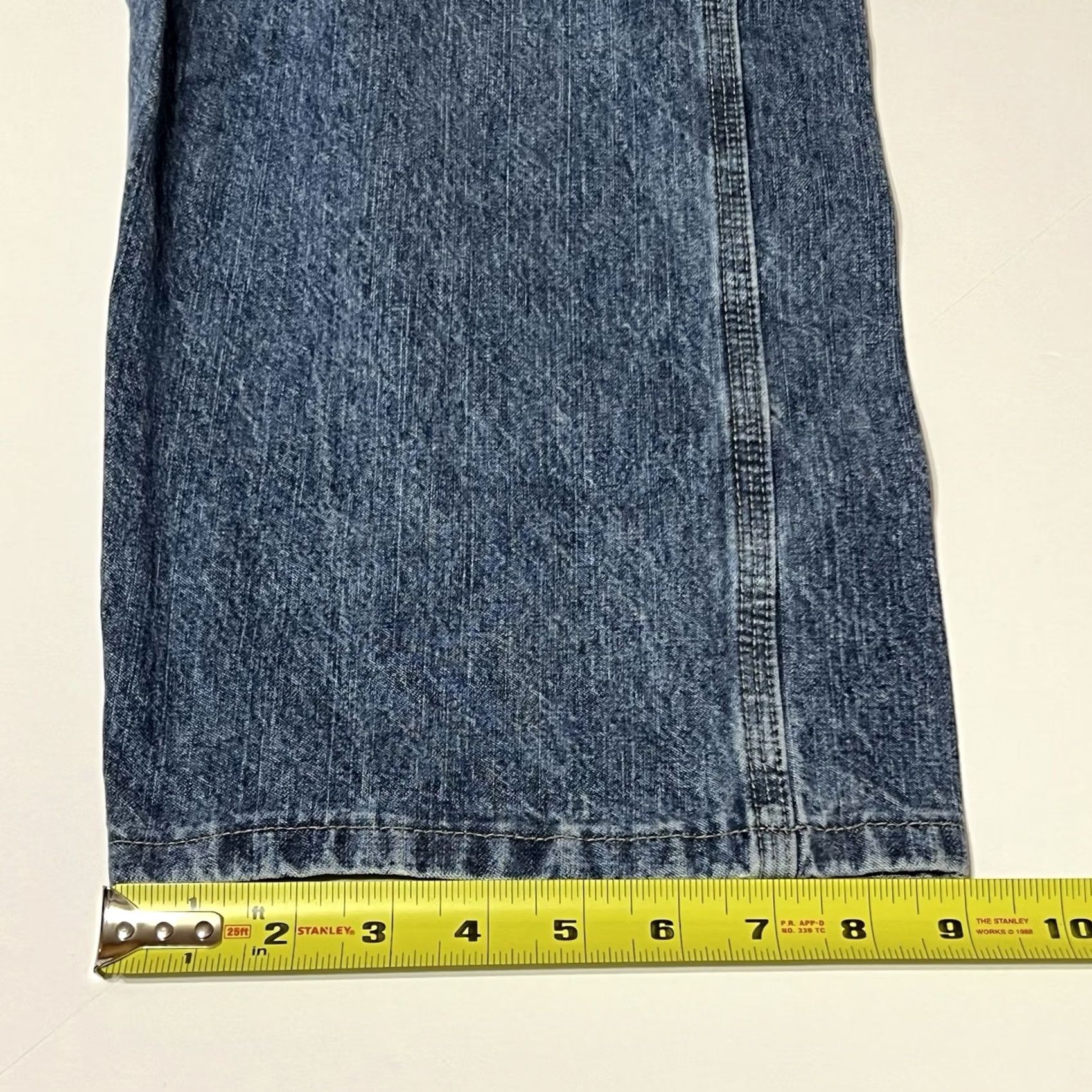 Vintage WRG Jean Co Wrangler Blue Carpenter Jeans Mens 36x30 Workwear Denim Pocket Tool Loop Hammer Loop Zipper Pocket Size US 36 / EU 52 - 7 Thumbnail