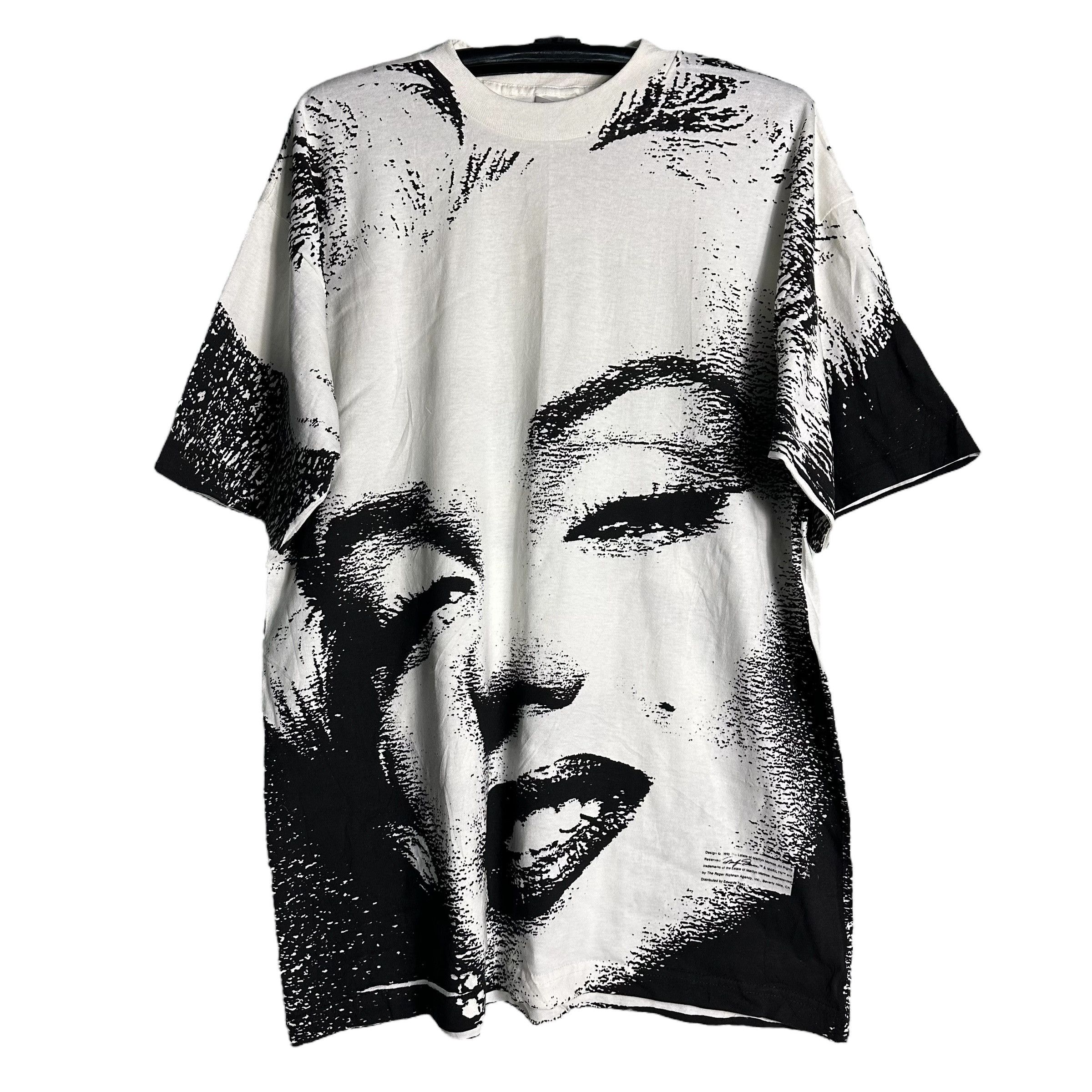 Band Tees 🔥RARE🔥Vintage Marilyn Monroe Big Face All Print T-shirt Size US XL / EU 56 / 4 - 1 Thumbnail