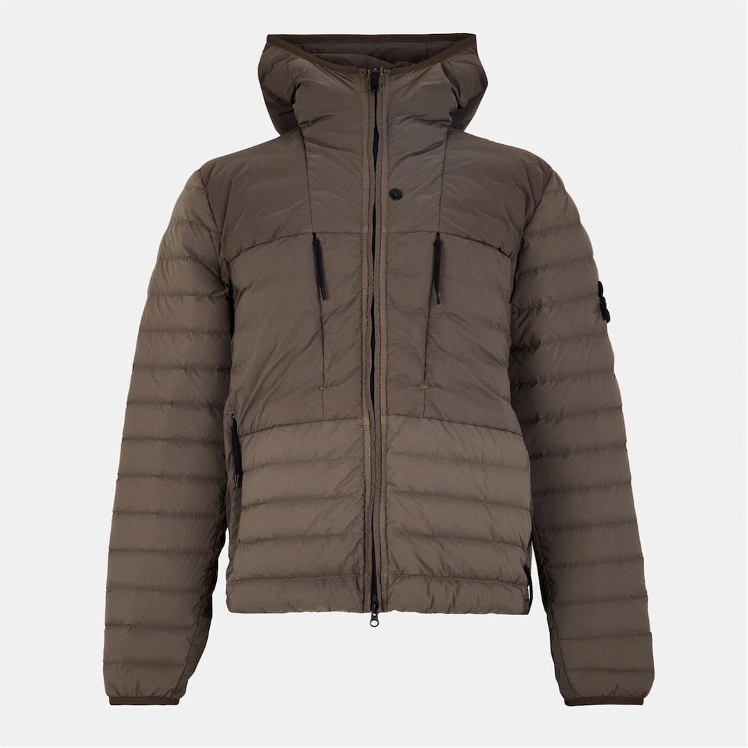 Stone Island o1g2r1mq0526 Duck Down Full Zip Medium Puffer Jacket Brown Size US L / EU 52-54 / 3 - 1 Thumbnail
