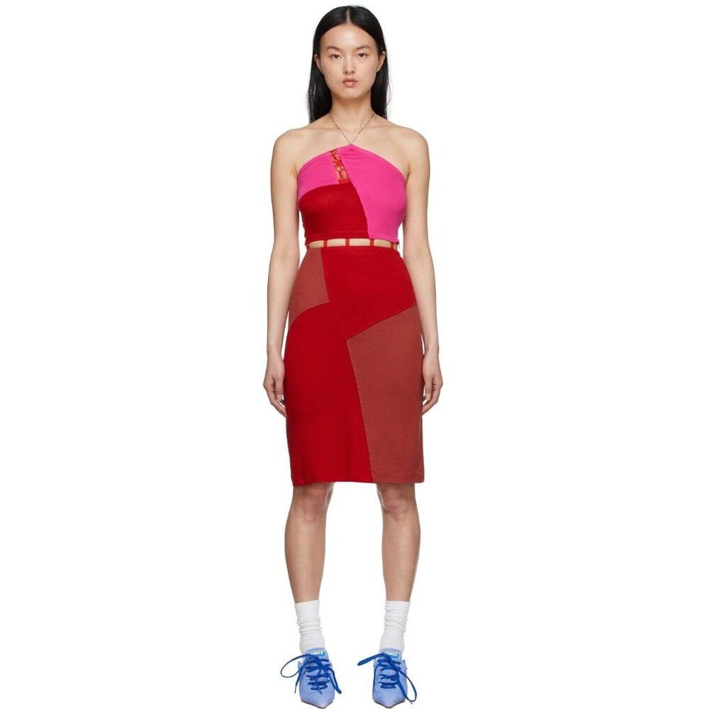 Andersson Bell Andersson Bell Cotton Midi Dress Size S Pink $470 Size S / US 4 / IT 40 - 1 Thumbnail