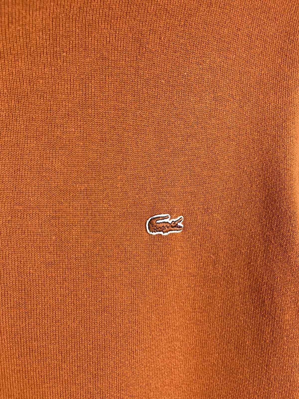 Lacoste × Vintage Lacoste vintage high neck brick colour sweater Size US M / EU 48-50 / 2 - 7 Thumbnail