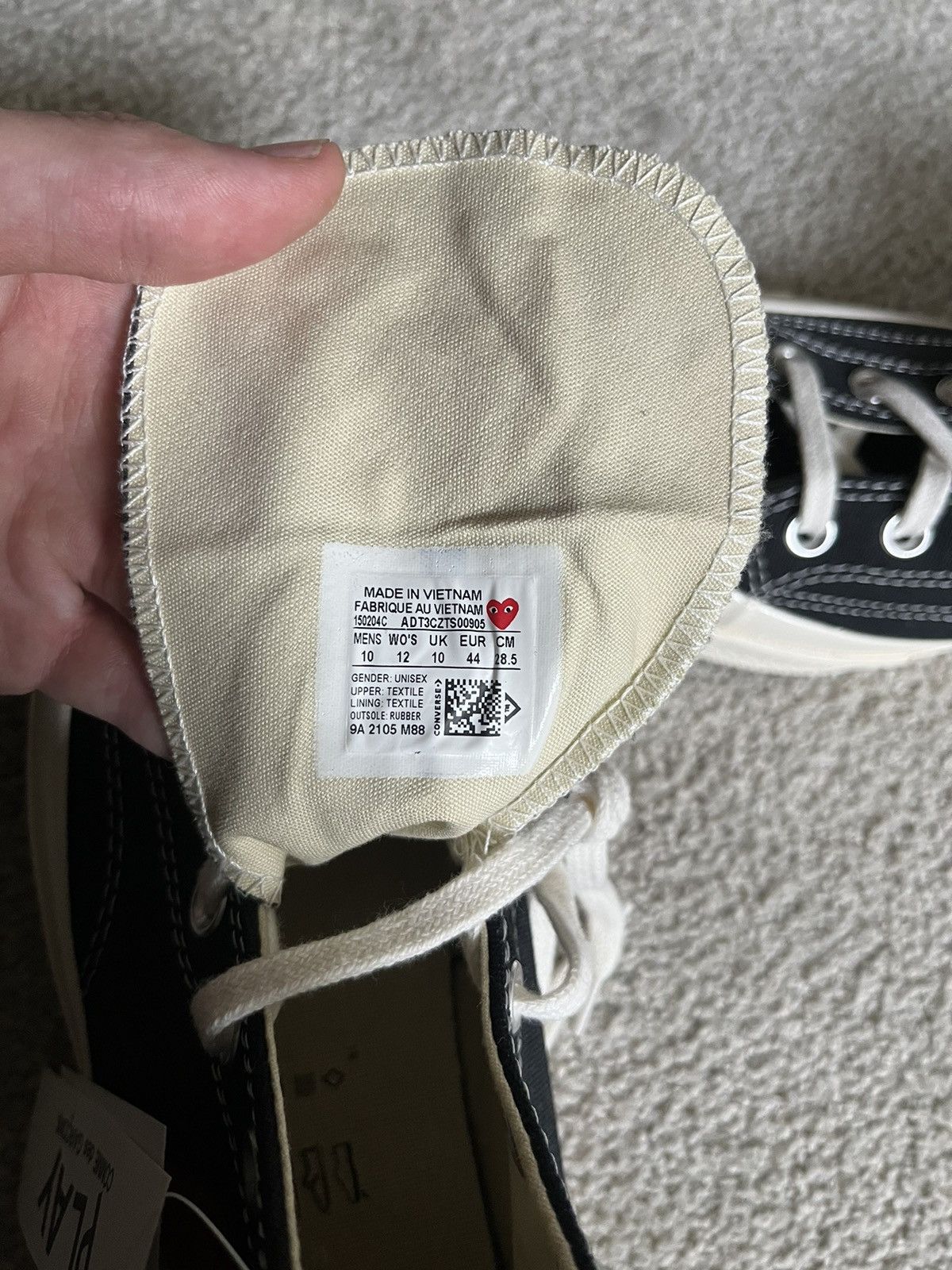 Comme des Garcons PLAY × Converse CDG PLAY CONVERSE *Deadstock* Size10 Size US 10 / EU 43 - 5 Thumbnail
