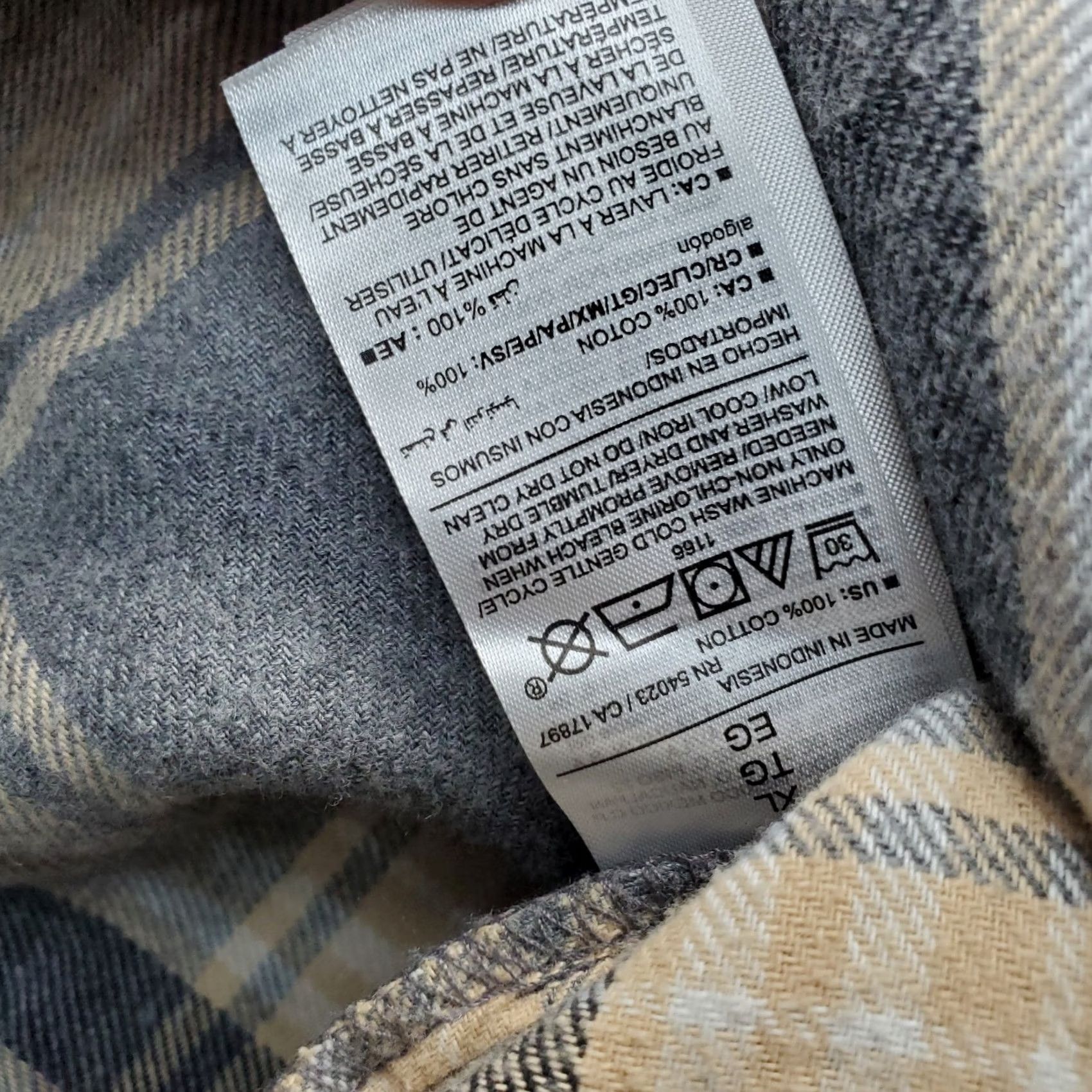 Old Navy Old Navy The Boyfriend Shirt Womens XL Multi Plaid Flannel Collared Button Up Size XL / US 12-14 / IT 48-50 - 6 Thumbnail