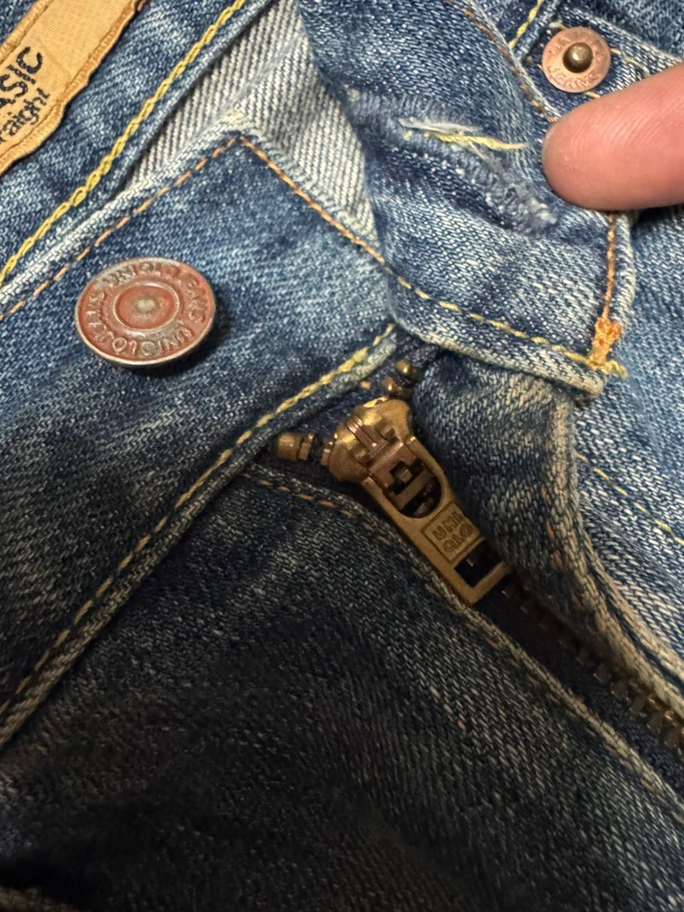 Kapital Insane Uniqlo Regular Fit Straight Mudwash Denim Jeans Size US 30 / EU 46 - 9 Thumbnail