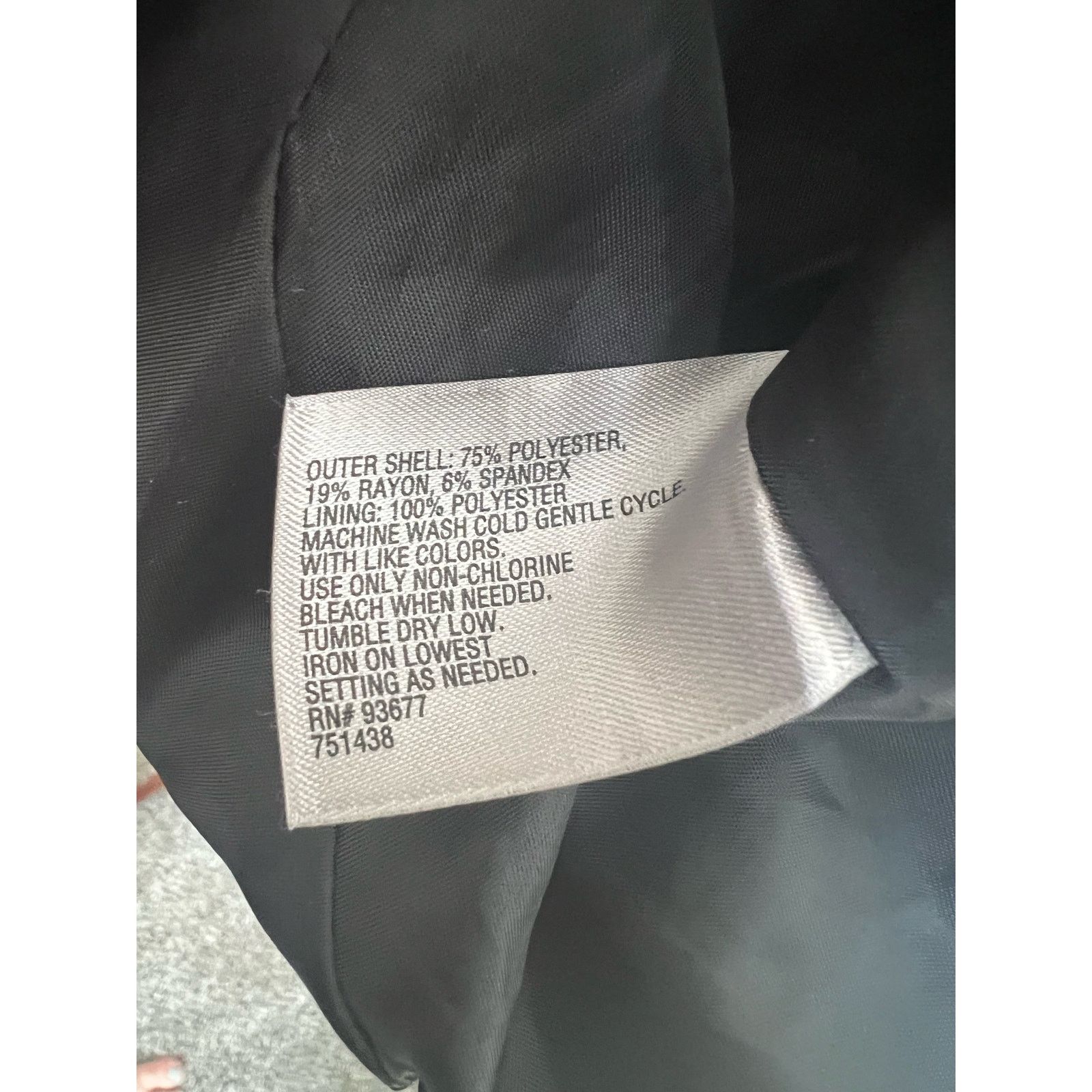 Worthington Worthington Single Buttoned Classic Black Blazer Size 14 Size XL / US 12-14 / IT 48-50 - 6 Thumbnail