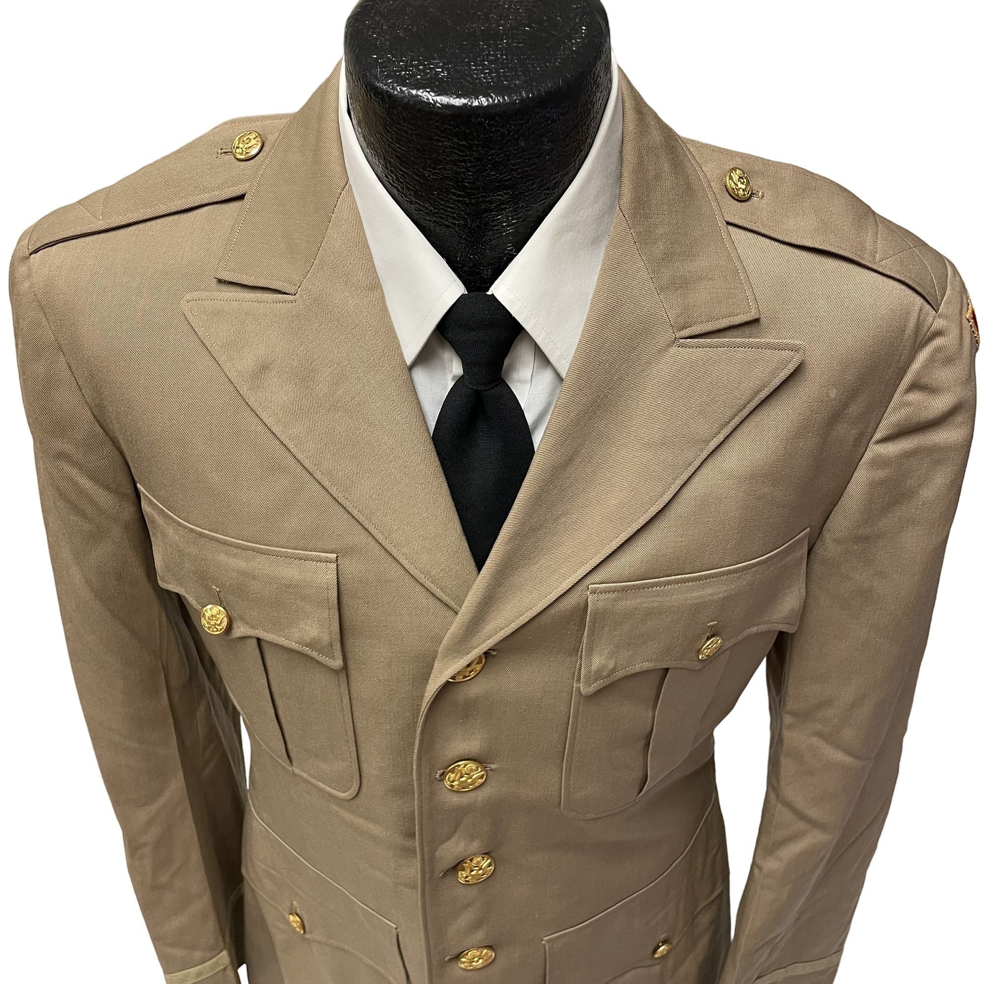 Other Vtg BESPOKE US Army Officers Uniform Military Jacket Size 36R - 12 Thumbnail
