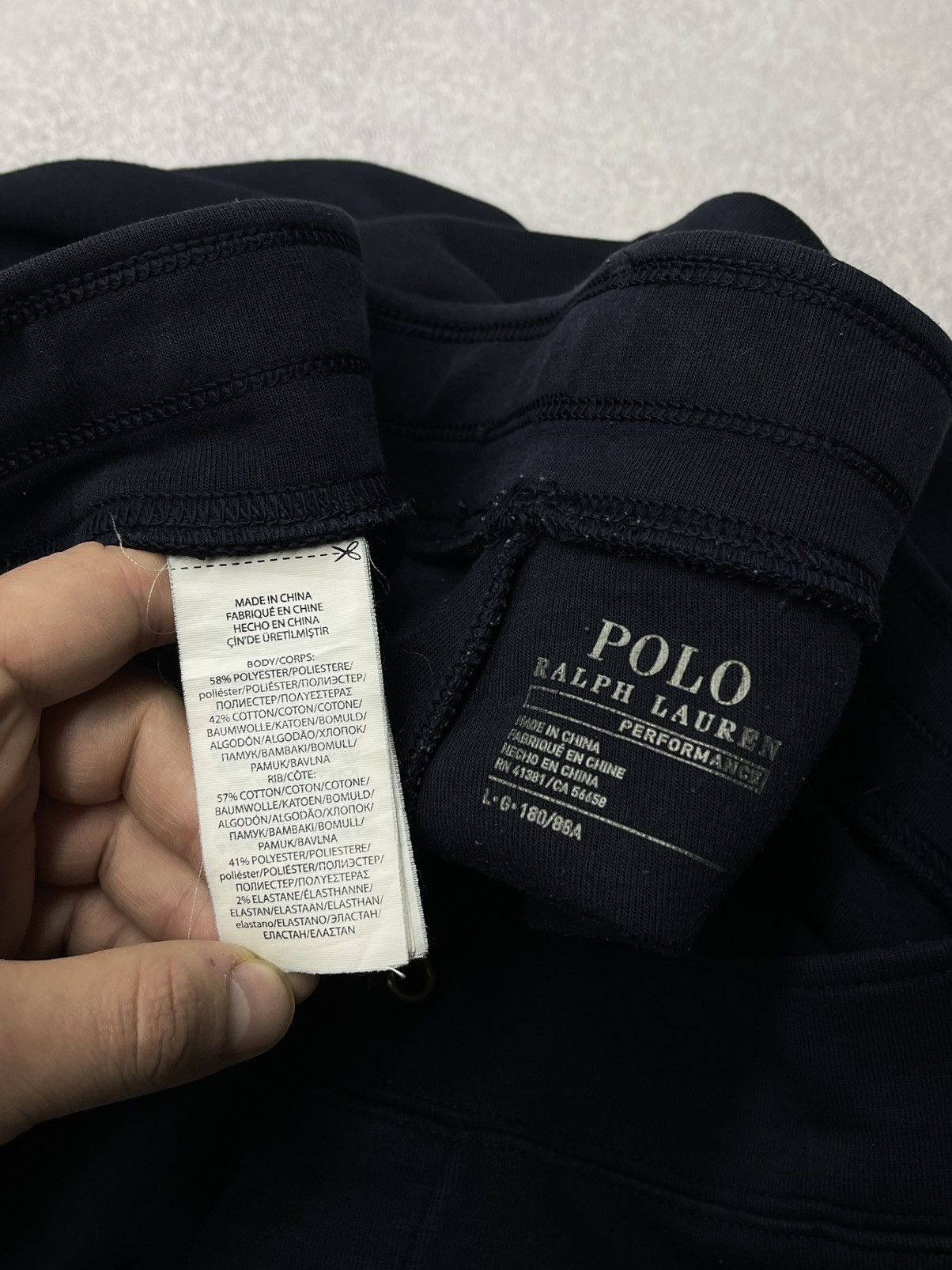 Polo Ralph Lauren Mens Polo Ralph Lauren Performance Navy Sweatpants Y2K Rugby Size US 34 / EU 50 - 7 Thumbnail