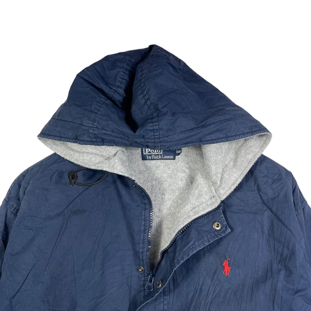 Polo Ralph Lauren Vintage Polo Ralph Lauren Hooded Nylon Parka Jacket Navy Size US L / EU 52-54 / 3 - 5 Thumbnail