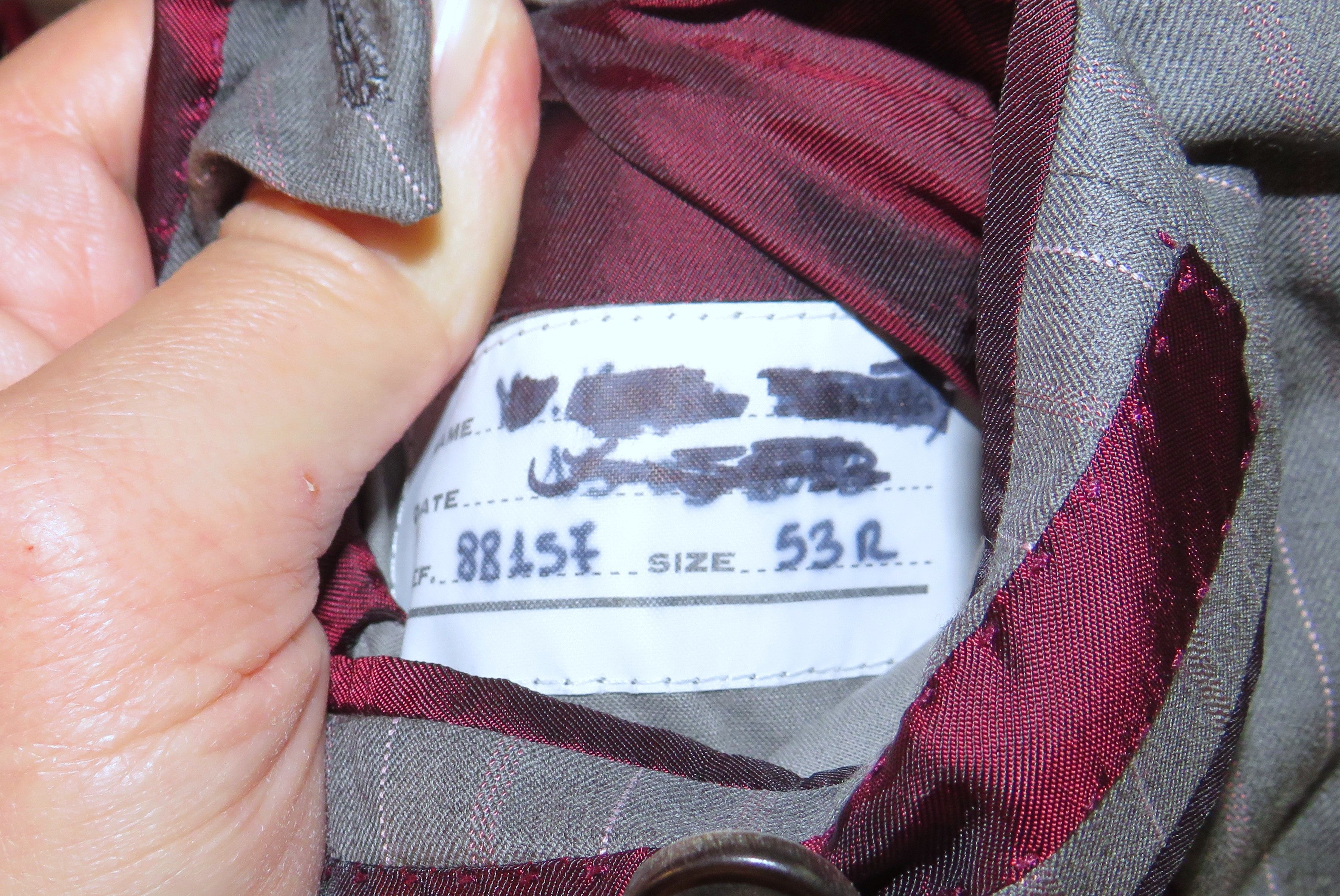 Other Marcello Vero Gray Striped Bespoke Two Button Suit 43R Size 42R - 15 Thumbnail