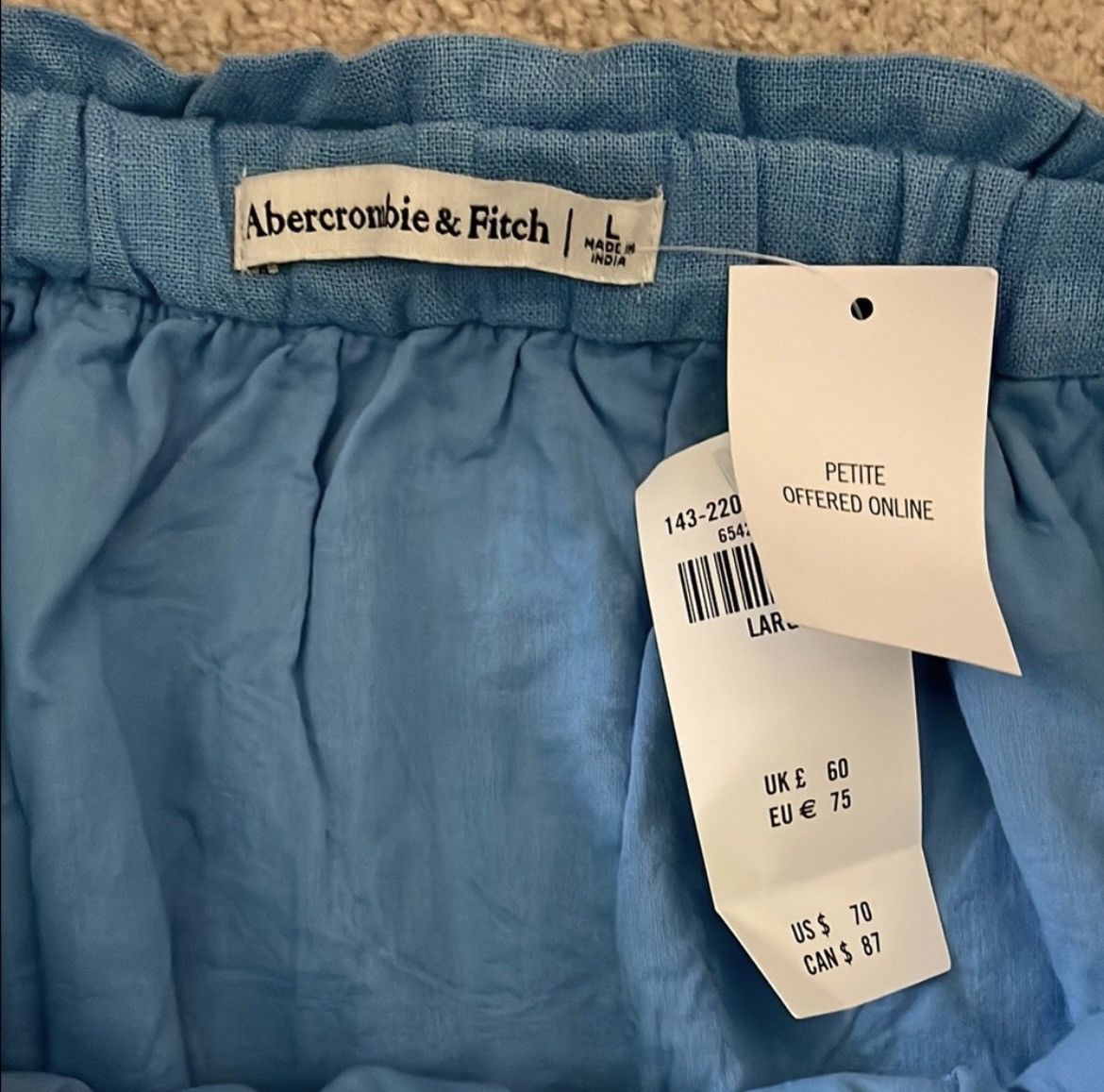 Abercrombie & Fitch Abercrombie & Fitch Blue Maxi Skirt Size 34" / US 12 / IT 48 - 2 Thumbnail