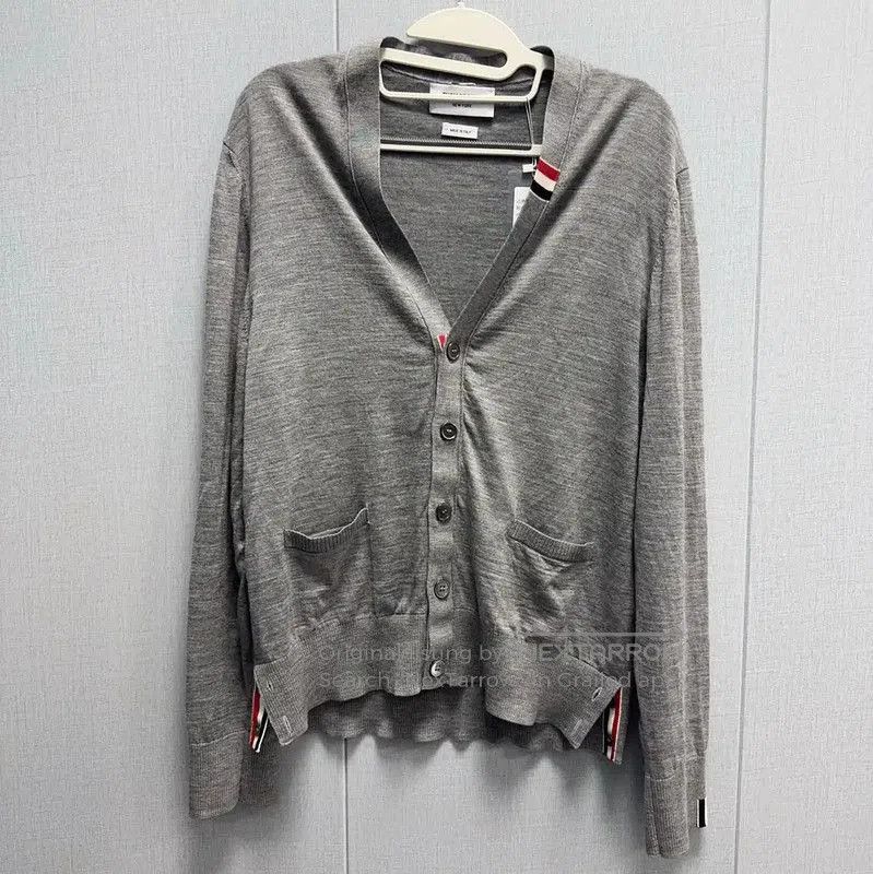 Thom Browne Thom Browne Women's Grey Wool Cardigan . Size XL / US 12-14 / IT 48-50 - 1 Thumbnail