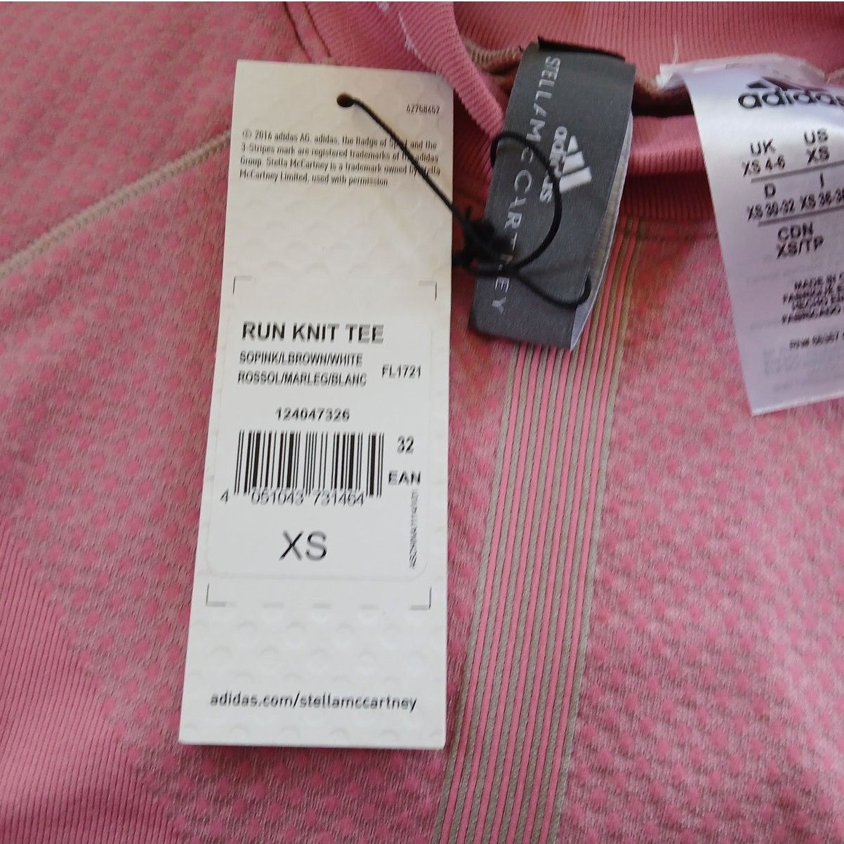 Adidas Adidas Stella McCartney Run Knit Tee Training Top - XS - NWT Size XS / US 0-2 / IT 36-38 - 5 Thumbnail