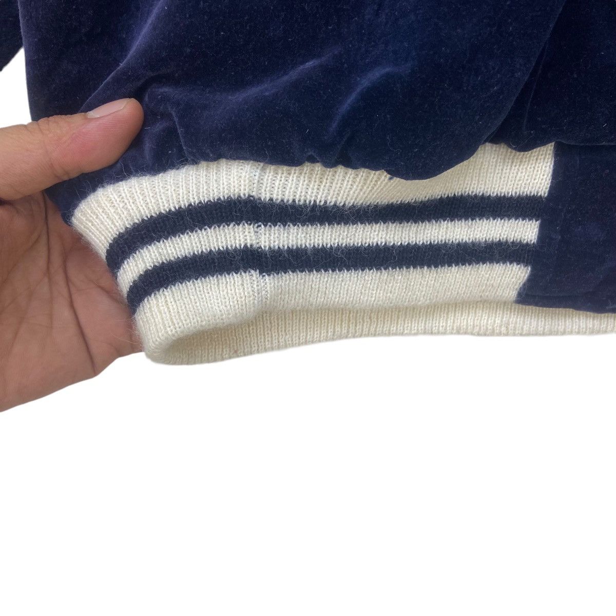 Japanese Brand Vintage Houston Navy Velvet Sukajan Souvenir Jacket Size US S / EU 44-46 / 1 - 21 Thumbnail