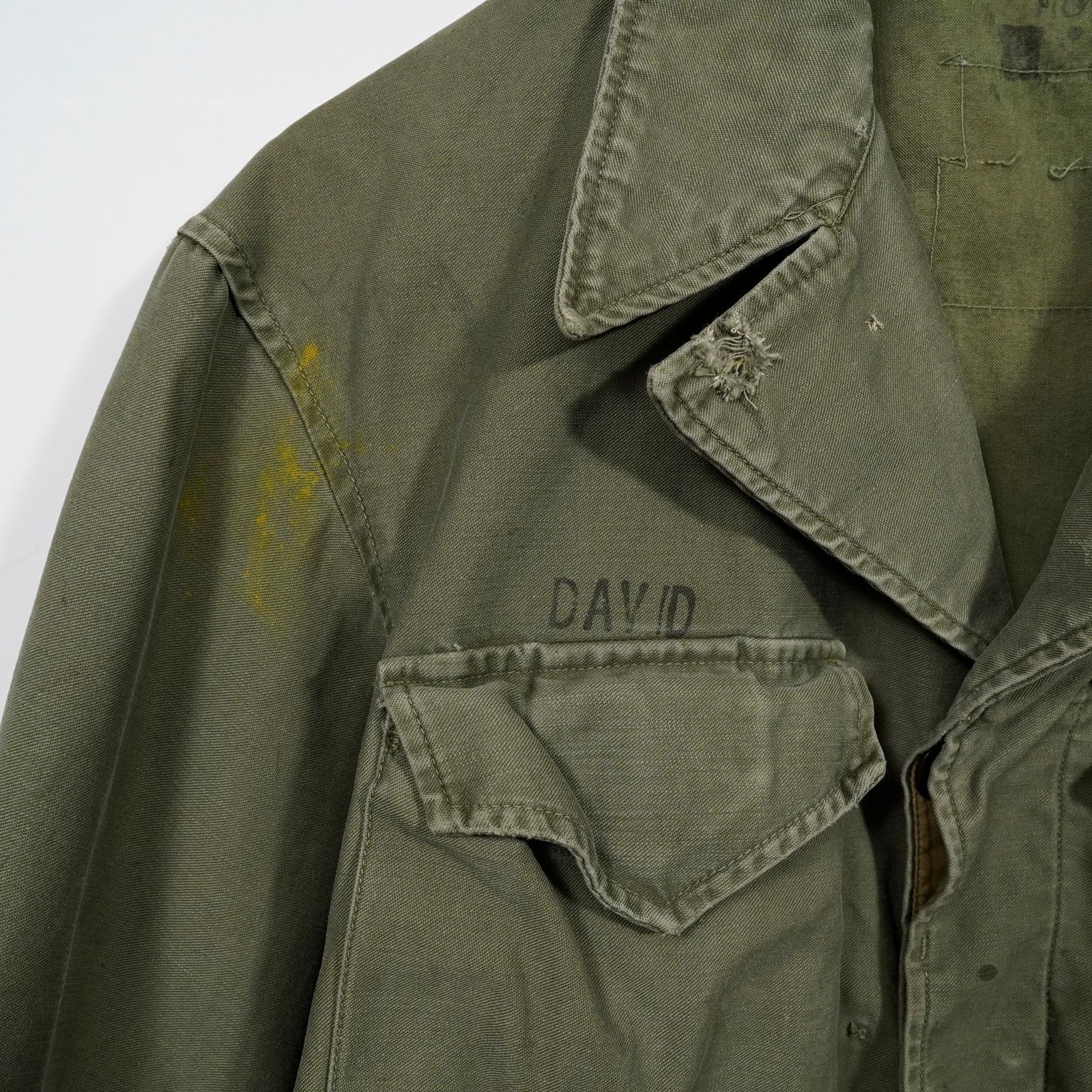 Vintage VTG WWII US Army M-43 Field Jacket OG-107 Stencil Distressed Size US M / EU 48-50 / 2 - 6 Thumbnail