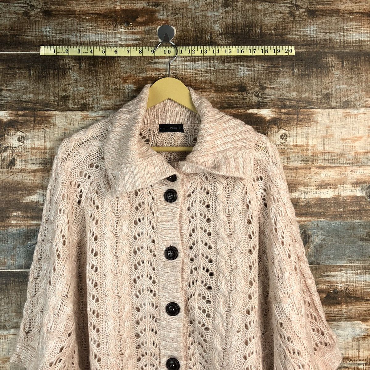 Homespun Knitwear × Japanese Brand Putietal Pink Cloaks Knitwear #A2292 Size US L / EU 52-54 / 3 - 2 Thumbnail