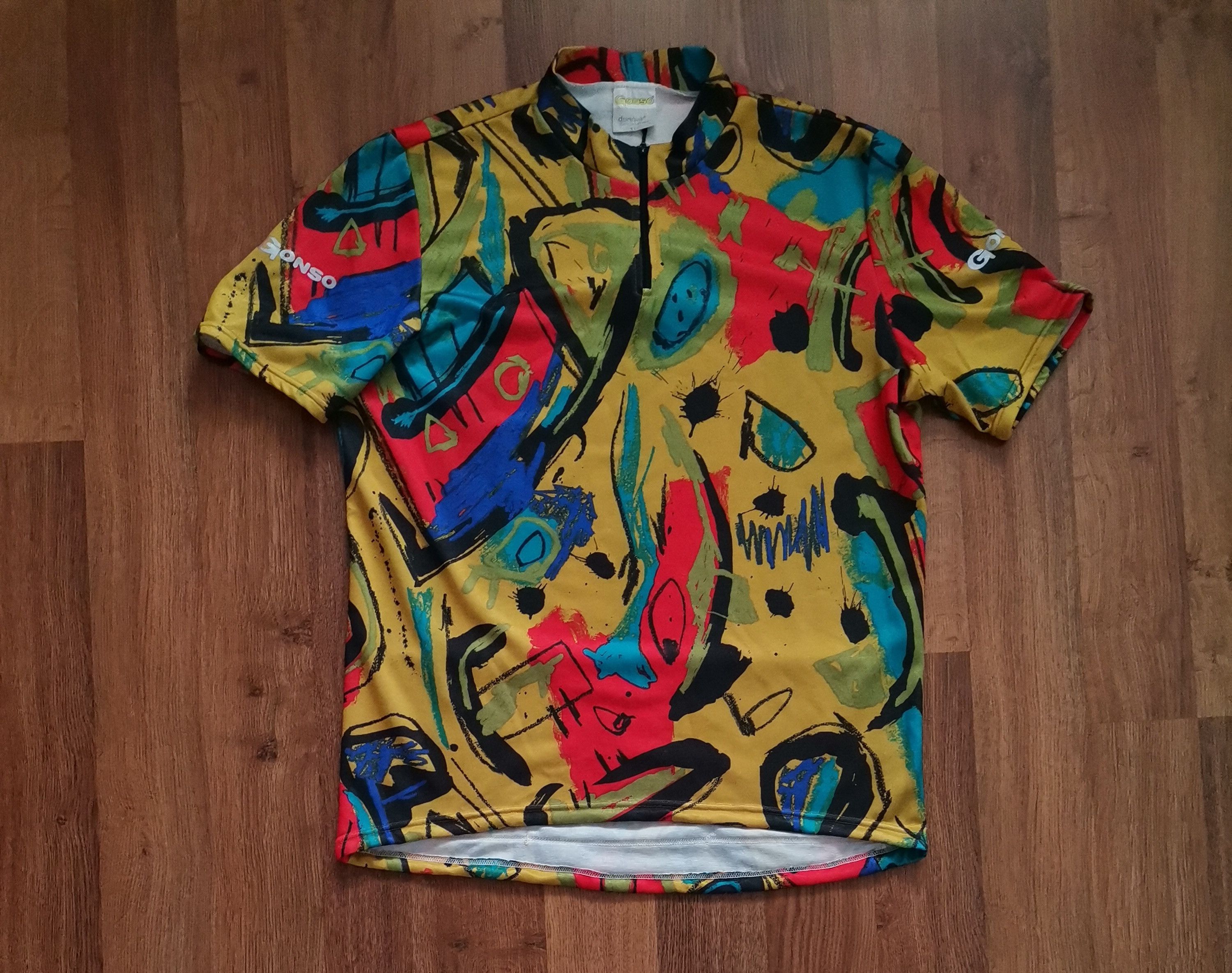 Vintage Vintage Gonso Abstract Cycling Jersey Size US XL / EU 56 / 4 - 1 Thumbnail