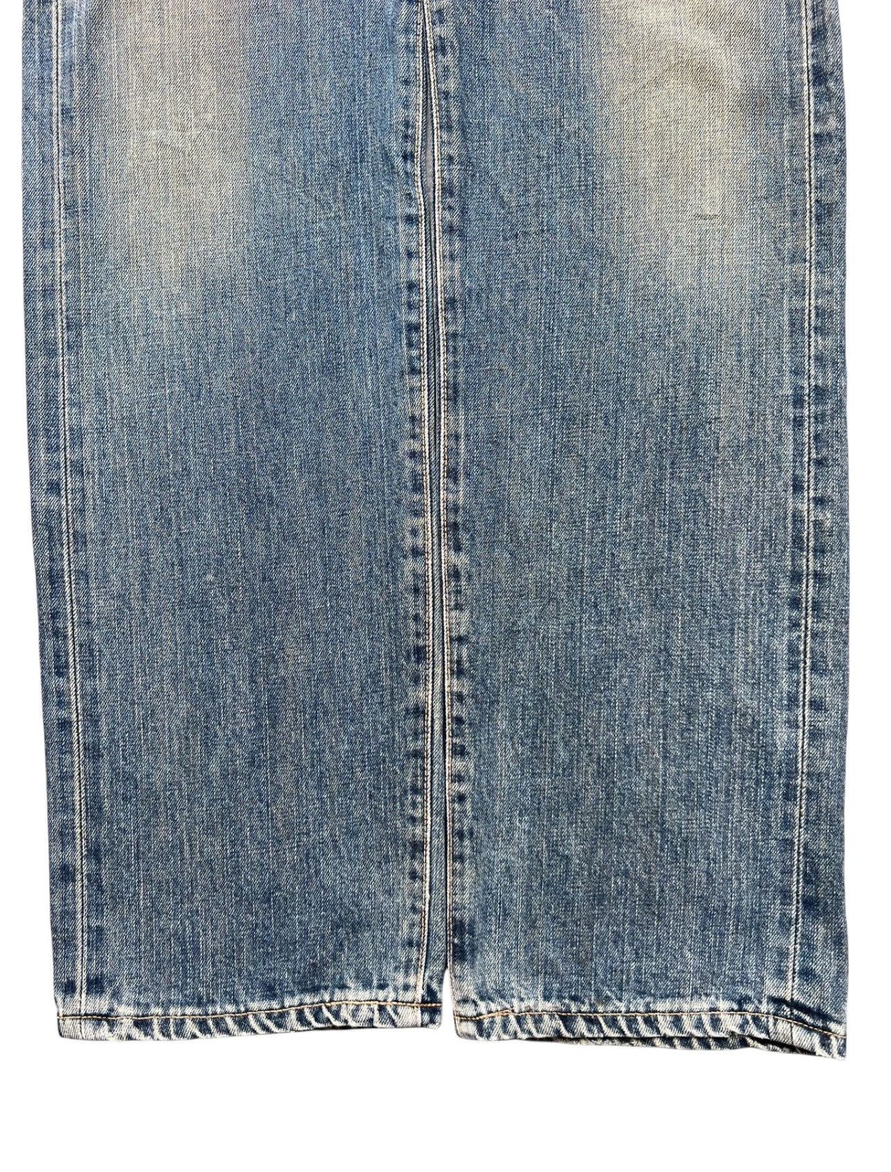 Edwin Vintage Edwin 505x Selvedge Distressed Denim Jeans 31x35 Size US 31 - 5 Thumbnail