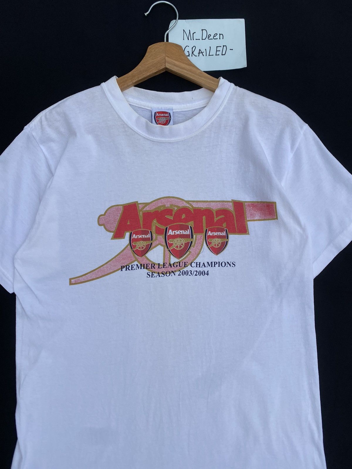 Vintage Rare Arsenal Premier League Champions Season 2003/2004 Tee Size US S / EU 44-46 / 1 - 1 Thumbnail