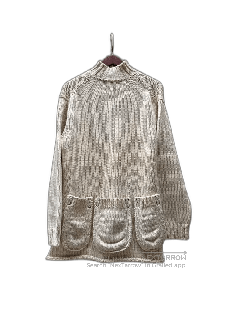 Yohji Yamamoto Y's Yohji Yamamoto Beige Wool Sweater Size US M / EU 48-50 / 2 - 1 Thumbnail