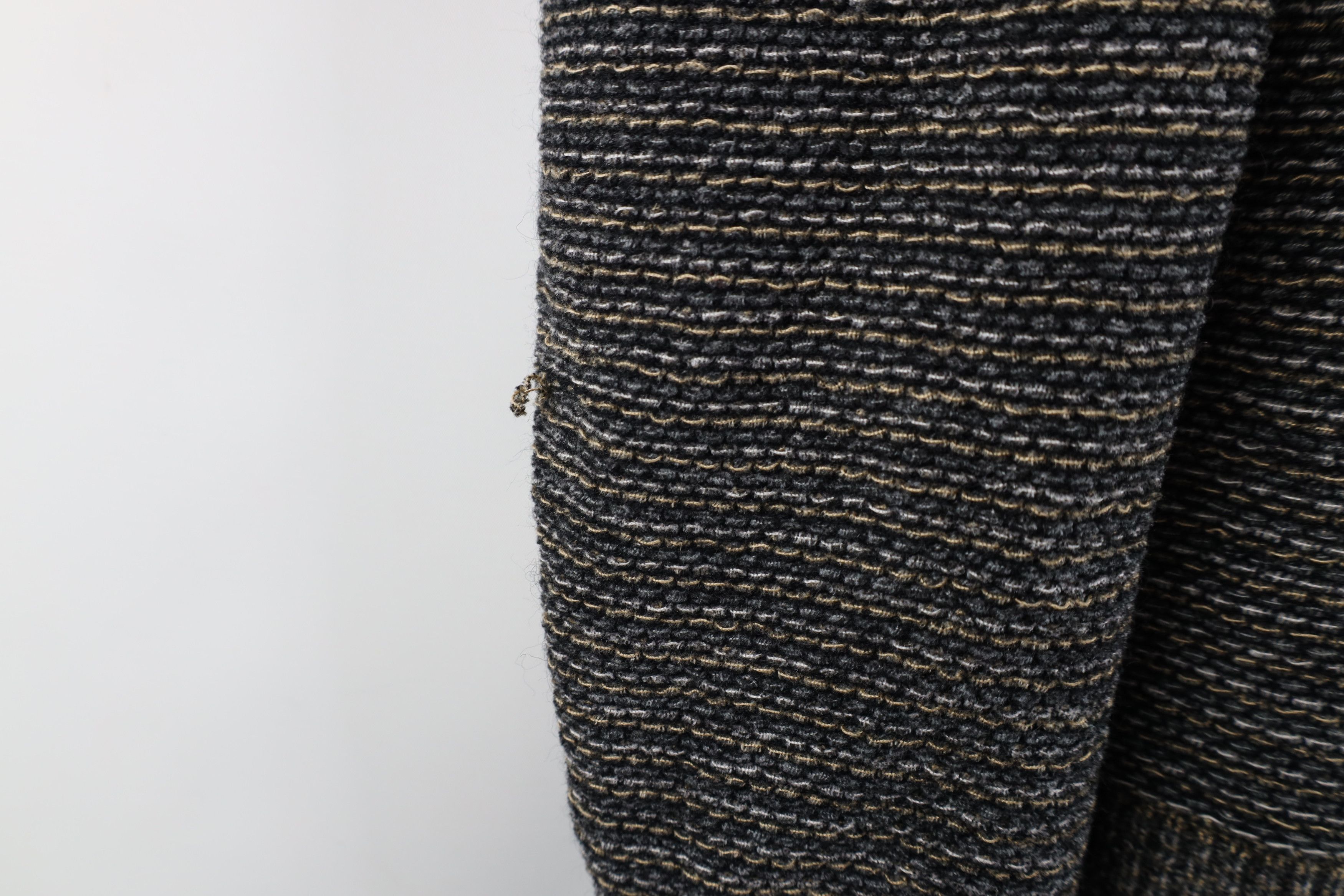 Vintage Vintage 90s Streetwear Striped Fleece Knit Crewneck Sweater Size US M / EU 48-50 / 2 - 4 Thumbnail