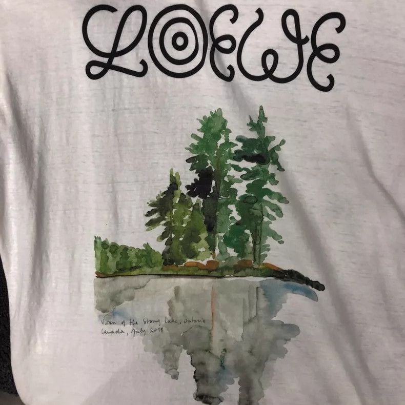 Loewe LOEWE White printed short sleeves Size M / US 6-8 / IT 42-44 - 6 Thumbnail