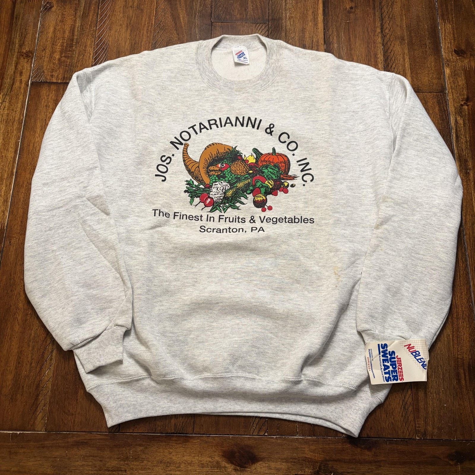 Jerzees Vtg Jos Notarianni Sweatshirt XL Jerzees Scranton PA USA 90s Size US XL / EU 56 / 4 - 2 Thumbnail