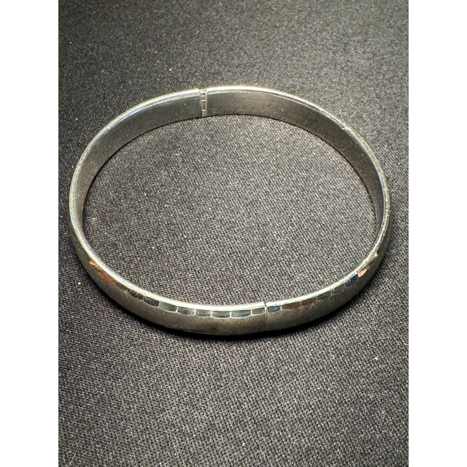 Sterling Silver Vintage Marathon Silver Brushed Sterling Silver Bracelet Adj Size ONE SIZE - 5 Thumbnail