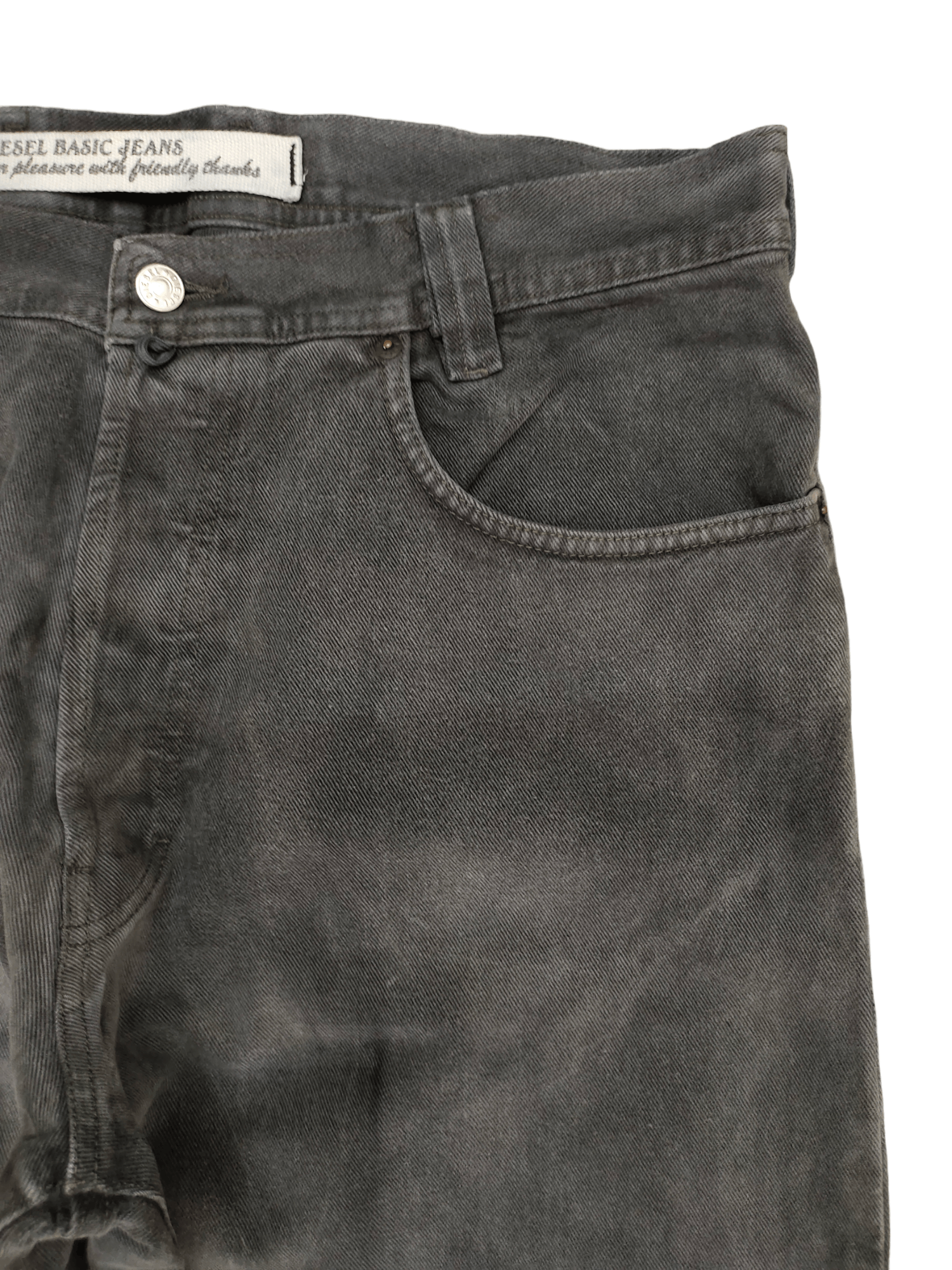 Diesel Rare Baggy Jean Diesel Saddle Black Faded Wide Leg Denim Y2k Size US 36 / EU 52 - 3 Thumbnail