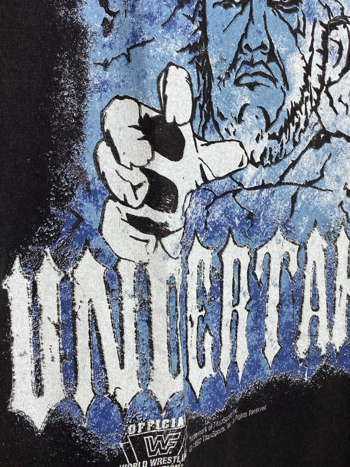WWE Vintage WWF Undertaker 1992 Titan Sport Single Stitch Shirt Size US M / EU 48-50 / 2 - 4 Thumbnail