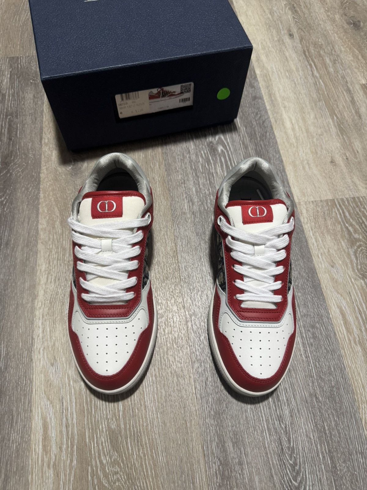 Dior Brand new red Dior oblique print trainers Size US 7 / EU 40 - 2 Thumbnail