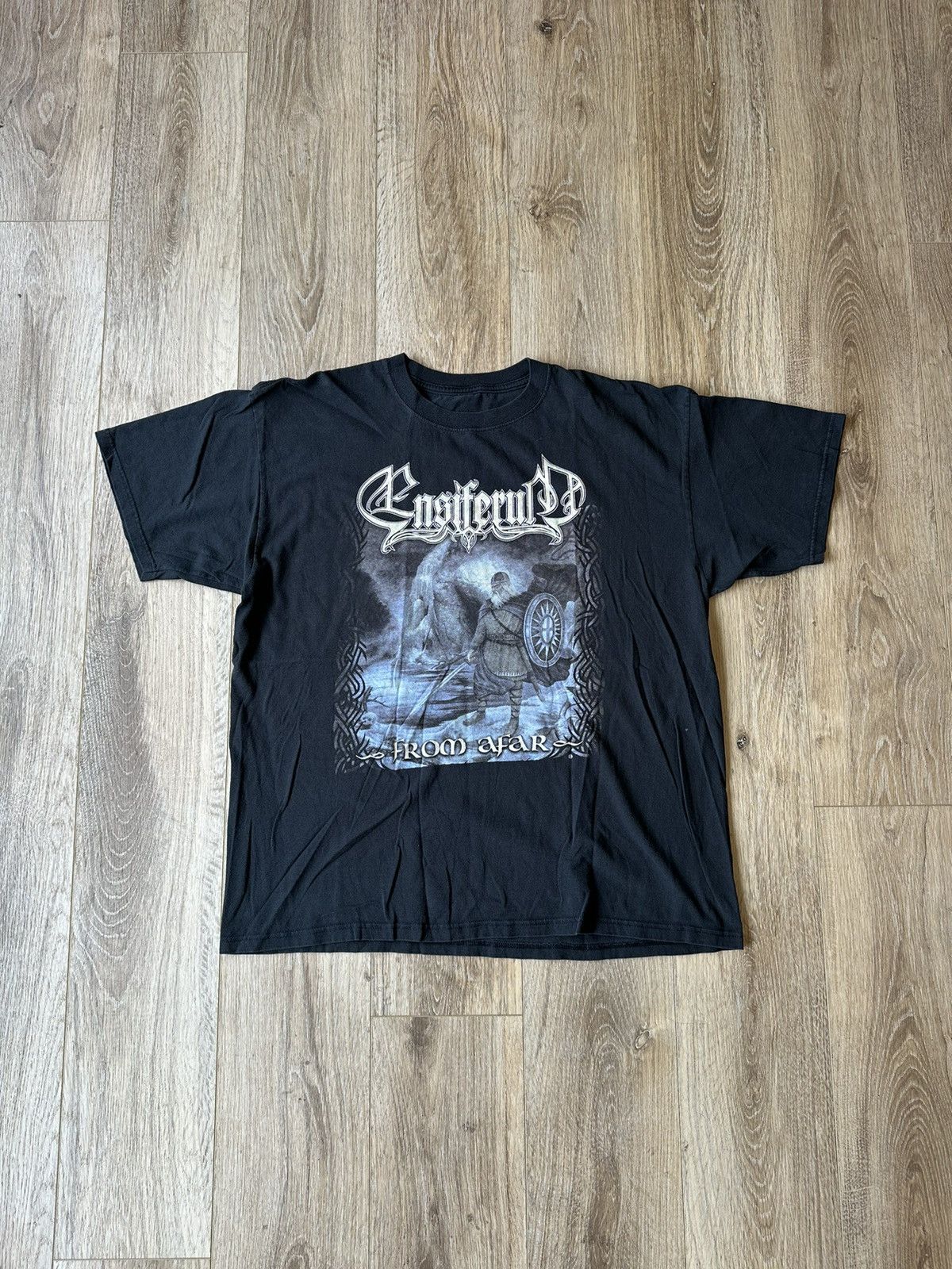 Band Tees × Vintage VINTAGE ENSIFERUM FROM AFAR BLACK TSHIRT Size US L / EU 52-54 / 3 - 1 Thumbnail