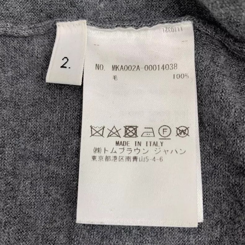 Thom Browne Thom Browne size2 Wool knitting sweater Size US M / EU 48-50 / 2 - 6 Thumbnail