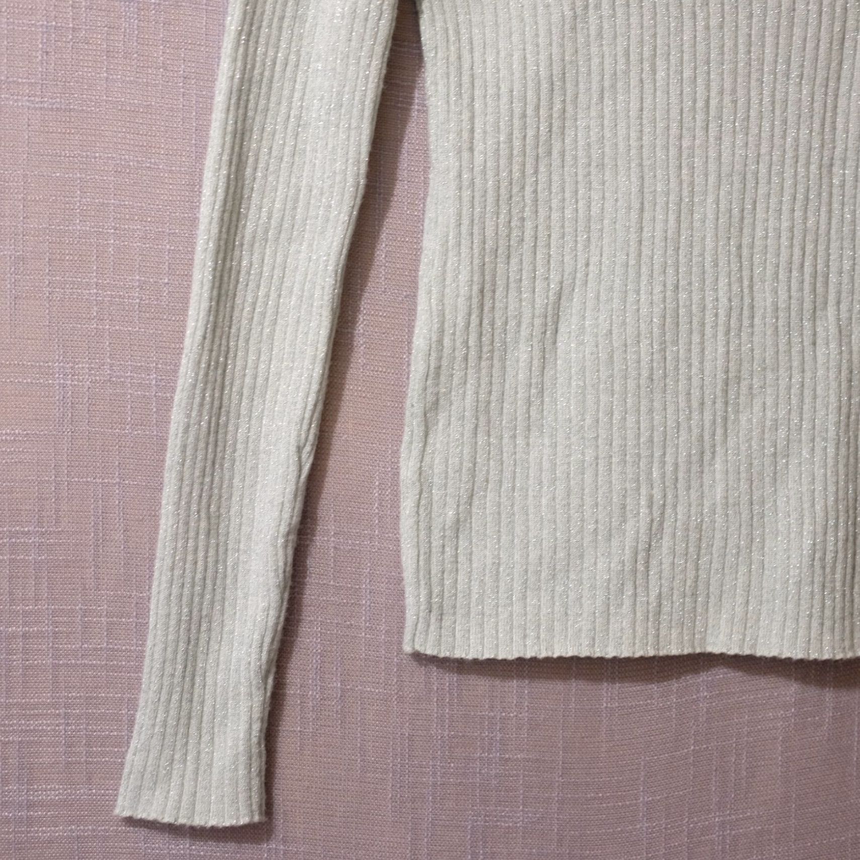 Nine West Nine West Sweater Crew Neck Ribbed Knit Metallic Mint Color Womens S #A2-36 Size S / US 4 / IT 40 - 7 Thumbnail