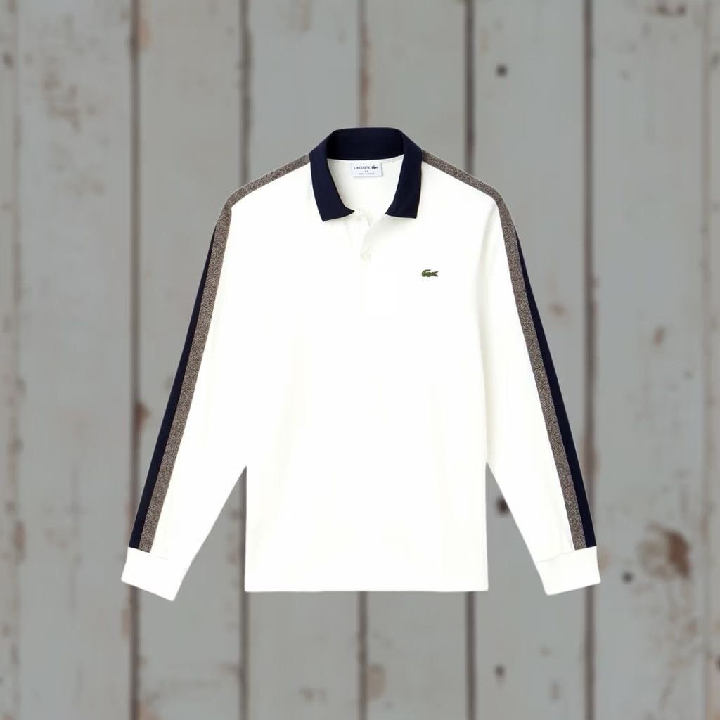 Lacoste Lacoste Regular Fit Polo Long Sleeve Made in France Rare White Sz S Mens Polo Size US S / EU 44-46 / 1 - 1 Thumbnail