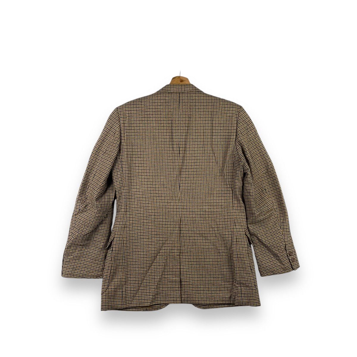 John Weitz Vintage JOHN WEITZ Houndstooth 2 Button Blazer Coat Classic Size 34R - 4 Thumbnail