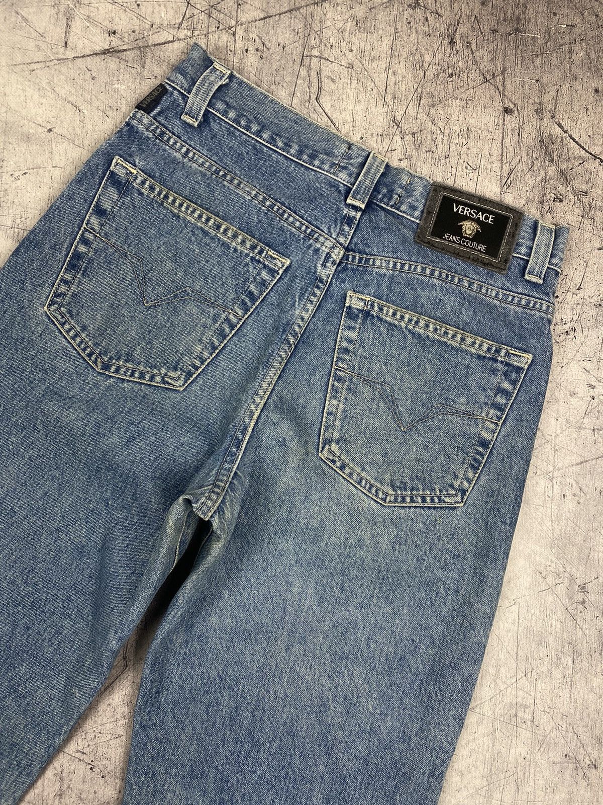 Versace Jeans Couture Vintage 90s Versace Jeans Couture Washed Luxury Denim Jeans Size US 30 / EU 46 - 3 Thumbnail
