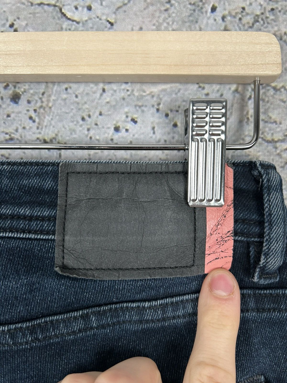 Acne Studios Vintage Acne Studios Peg Blue Black Denim Pants Jeans Hype Size US 29 - 6 Thumbnail