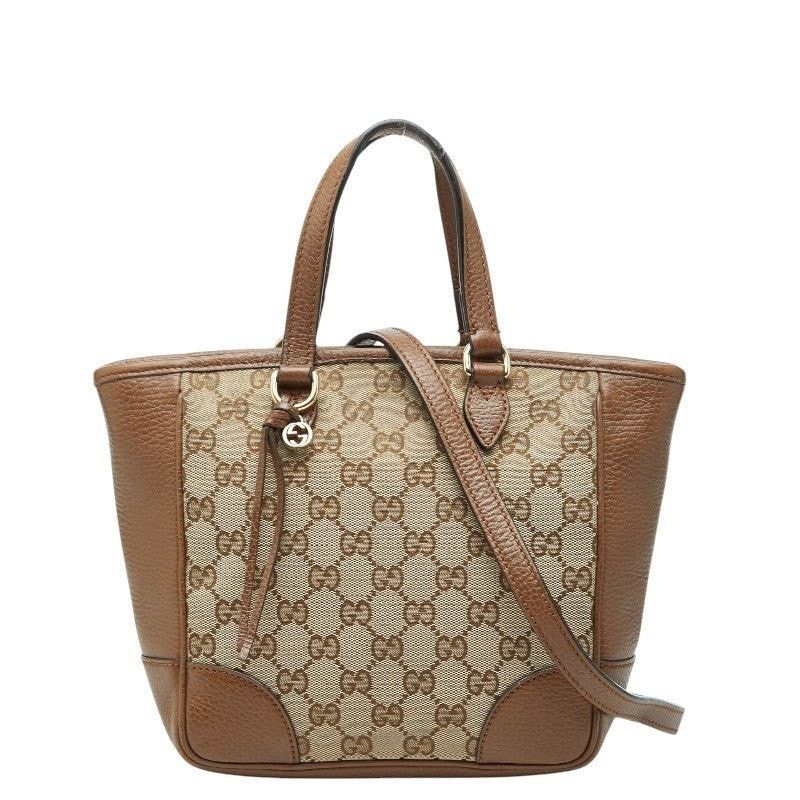 Gucci Gucci GG Canvas Handbag Brown Beige Size ONE SIZE - 1 Thumbnail