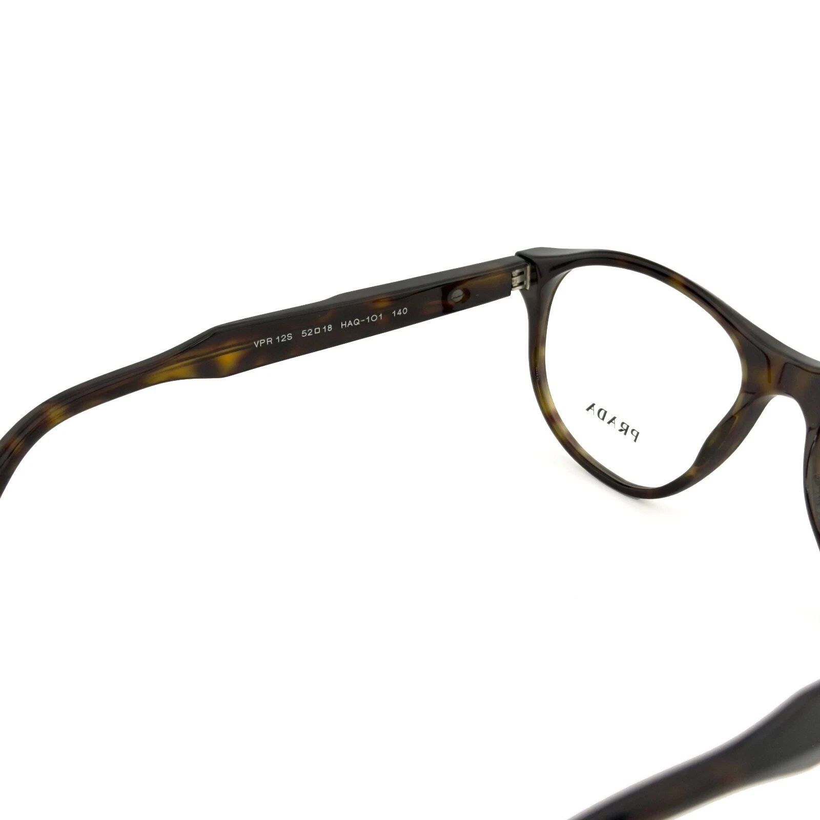 Prada PRADA 12S JOURNAL PR12SV Brown Havana Oval Optical Frame Size ONE SIZE - 6 Thumbnail