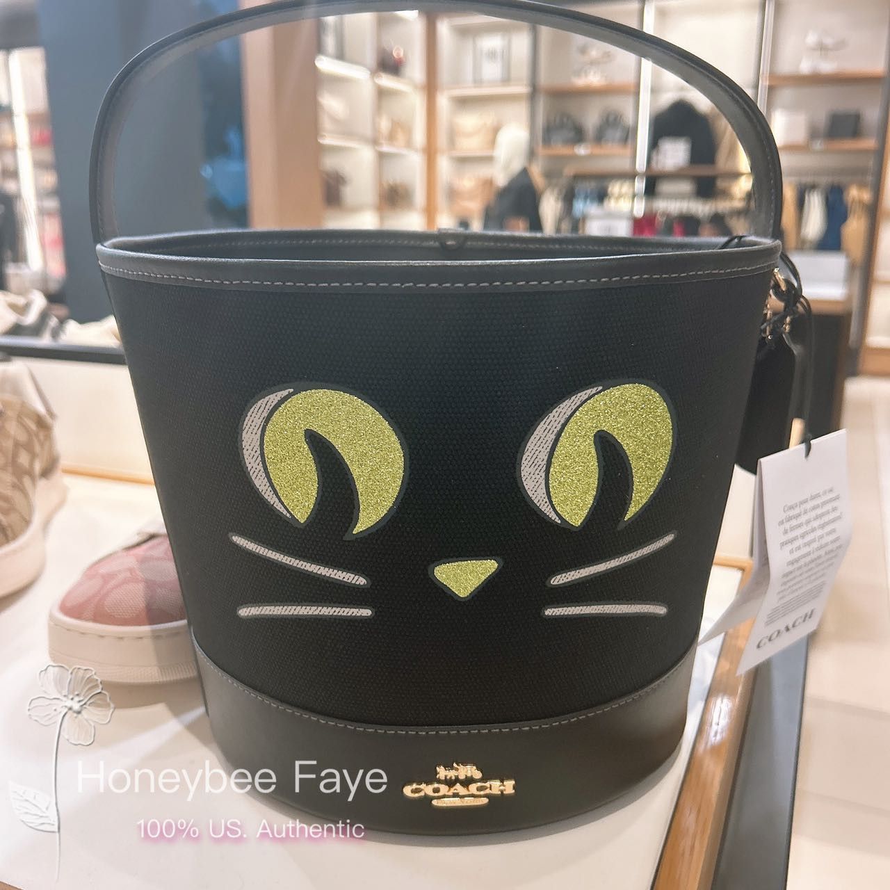 Coach Trick Or Treat Bucket With Halloween Cat CW532 Size ONE SIZE - 1 Preview