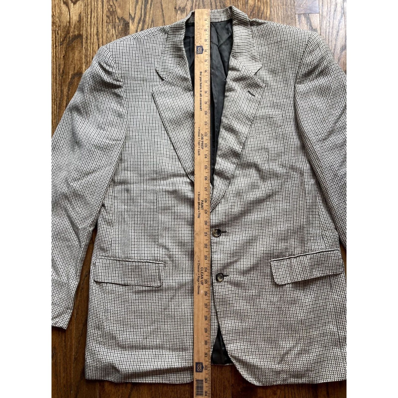 Zanella Zanella Blazer Mens Two-Button Single-Breasted Wool Silk Gray 44 Jacket Quality Sport Coat Vintage? No Size 44R - 6 Thumbnail