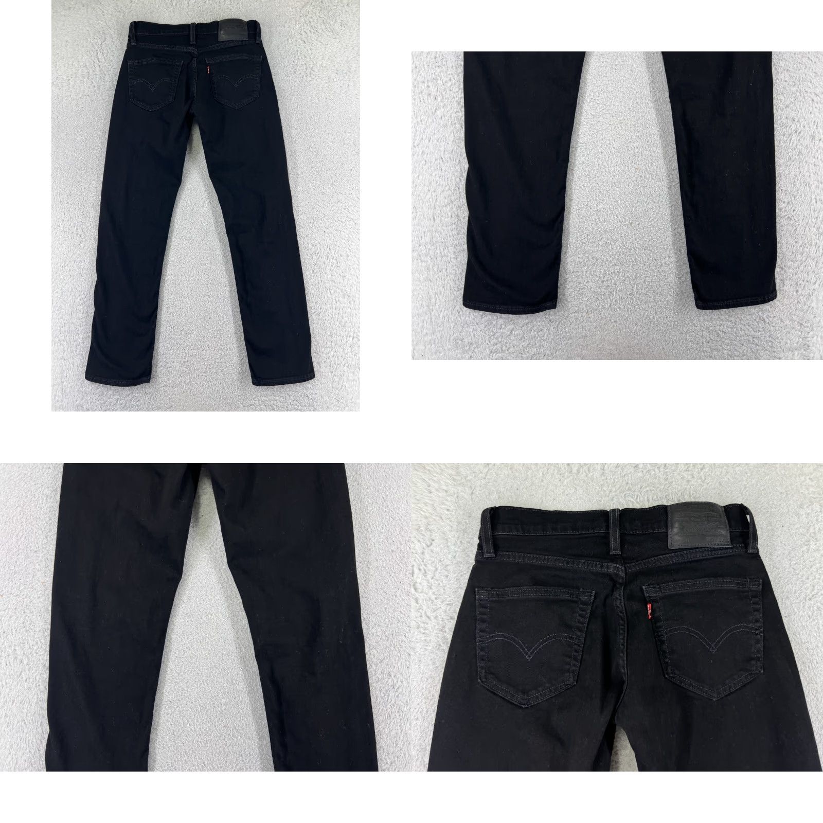 Levi's Levis Jeans Regular 511 Levi's 500 Series 29 Black Denim 28x30 Cotton Blend Zip 5-Pocket Mens Jeans Size US 29 - 10 Thumbnail
