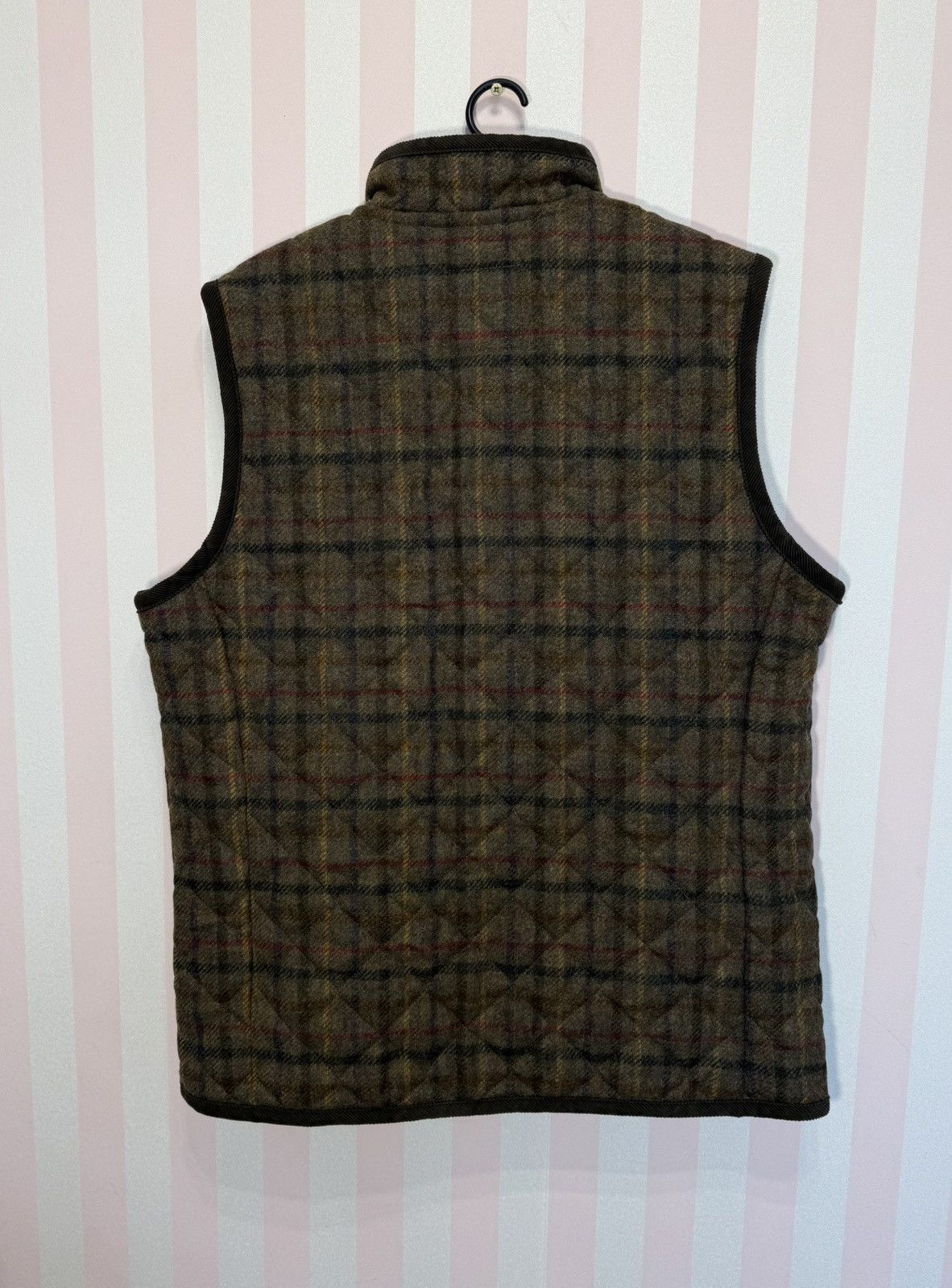 Lavenham LAVENHAM x HOUSES THORNHAM Shetland Wool Tweed Quilted Gilet Size US XXL / EU 58 / 5 - 2 Thumbnail