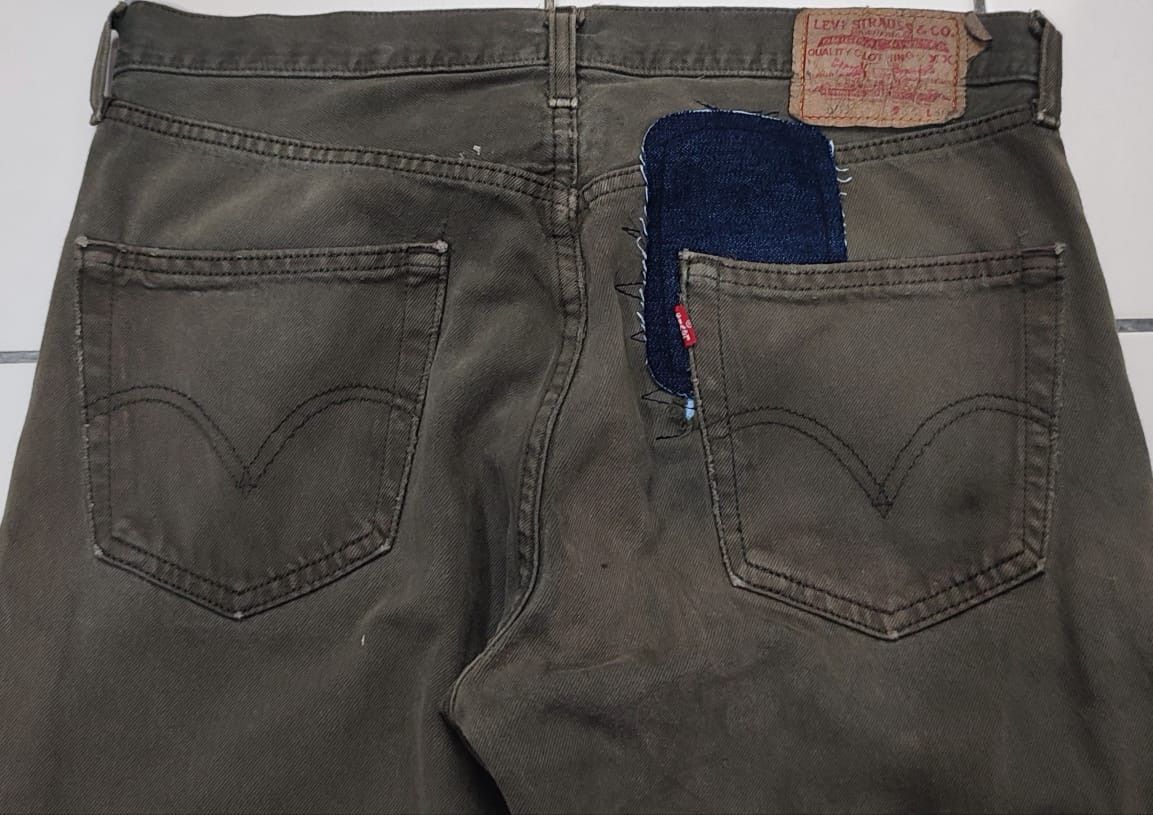 Levi's Vintage Clothing LEVIS'501 patcwork vintage distressed Size US 34 / EU 50 - 4 Thumbnail