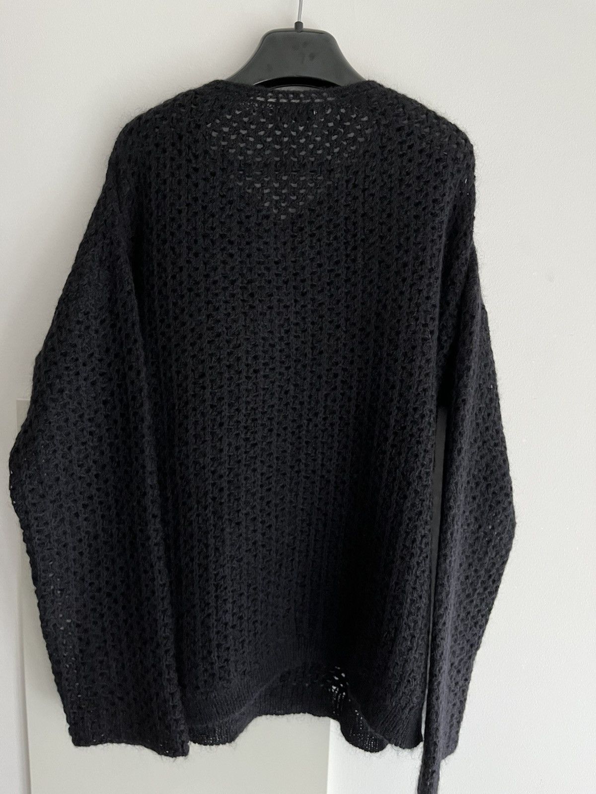 Saint Laurent Paris Saint Laurent Super Runway Laced Crochet Distressed Sweater Size US XL / EU 56 / 4 - 15 Thumbnail
