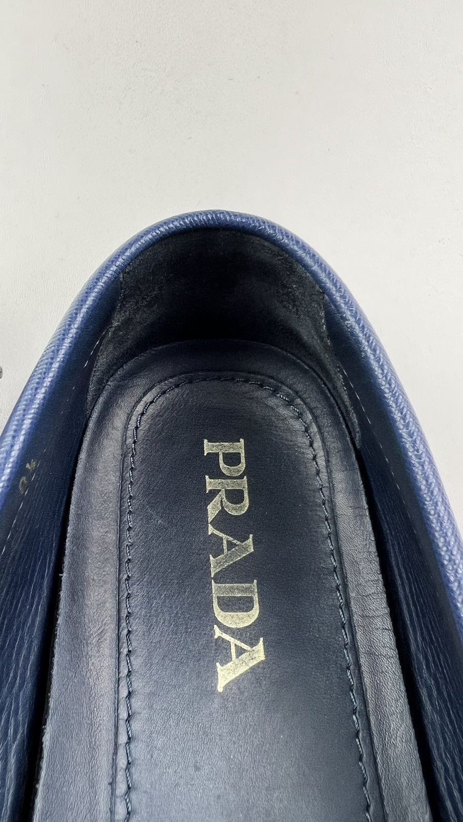 Prada PRADA Loafers Leather Saffiano Drivers Moccasins Shoes Logo Size US 9.5 / EU 42-43 - 19 Thumbnail